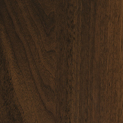 A walnut sample in a dark custom stain.